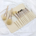 Set de pinceau de maquillage pour cheveux de chèvre personnalisé